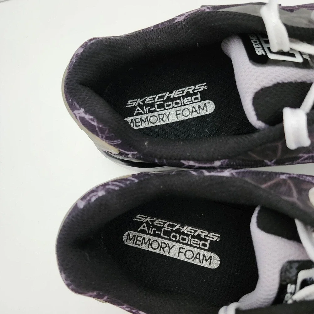 Skechers Advantage Running Shoes Purple Ombre Geometric Athletic Womens 7.5